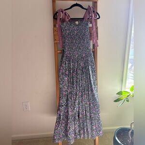 Custom Made Block Print Maxi Dress
